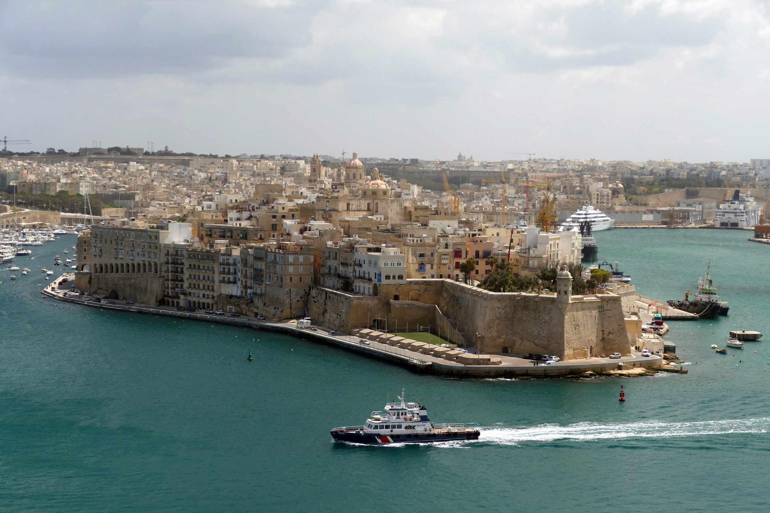   View of the 3 Cities from Valletta  