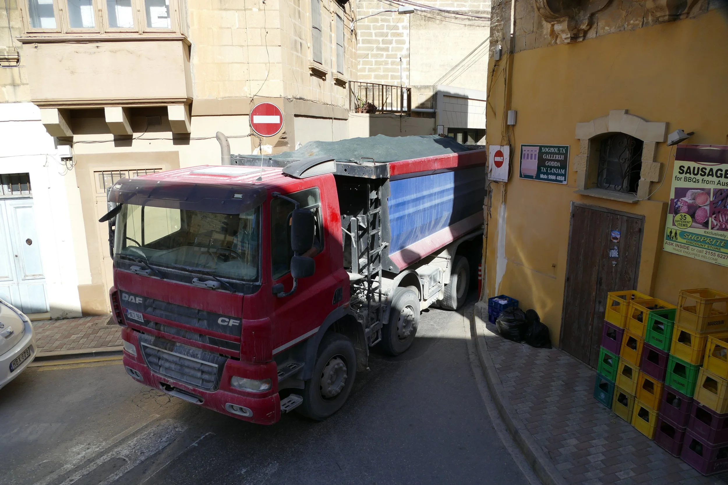   Narrow streets of Gozo  