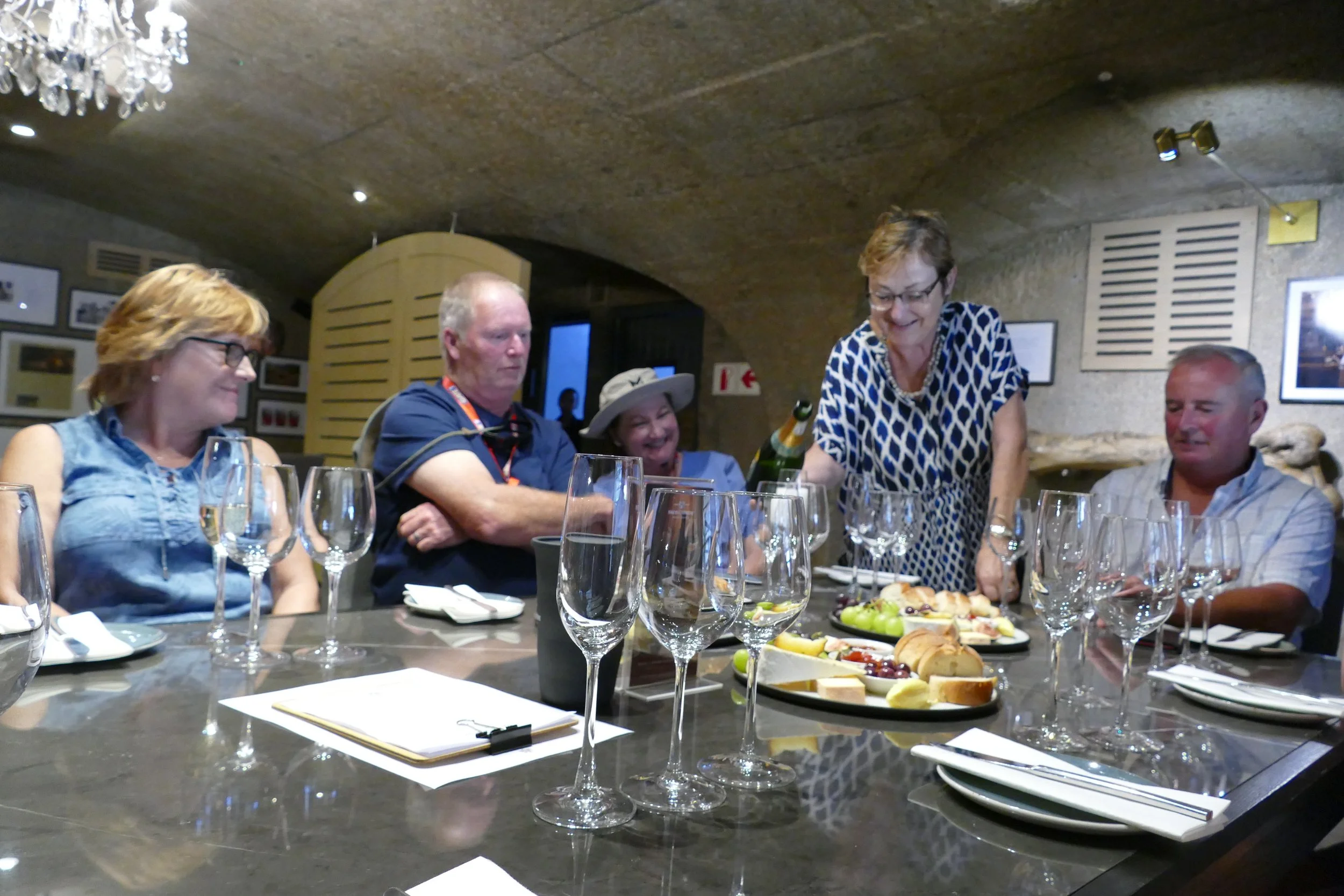   Wine tasting with Hildegard, the owner’s wife  