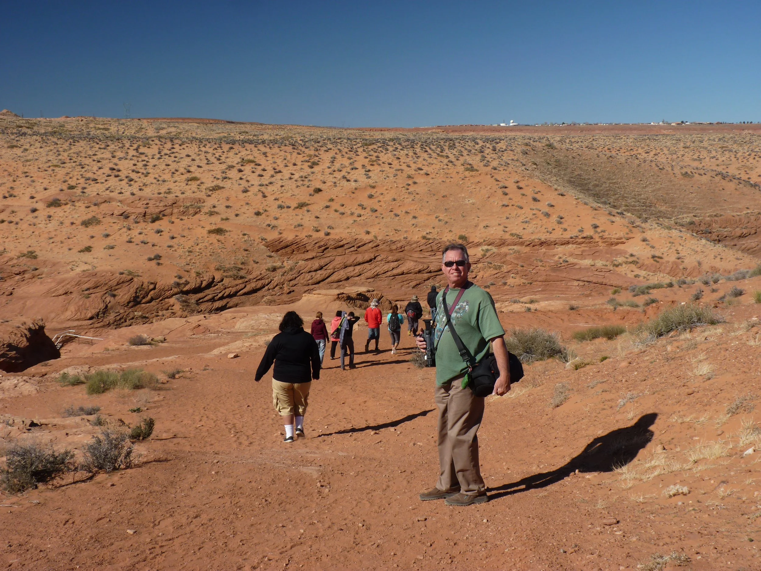  Walking to the entrance 