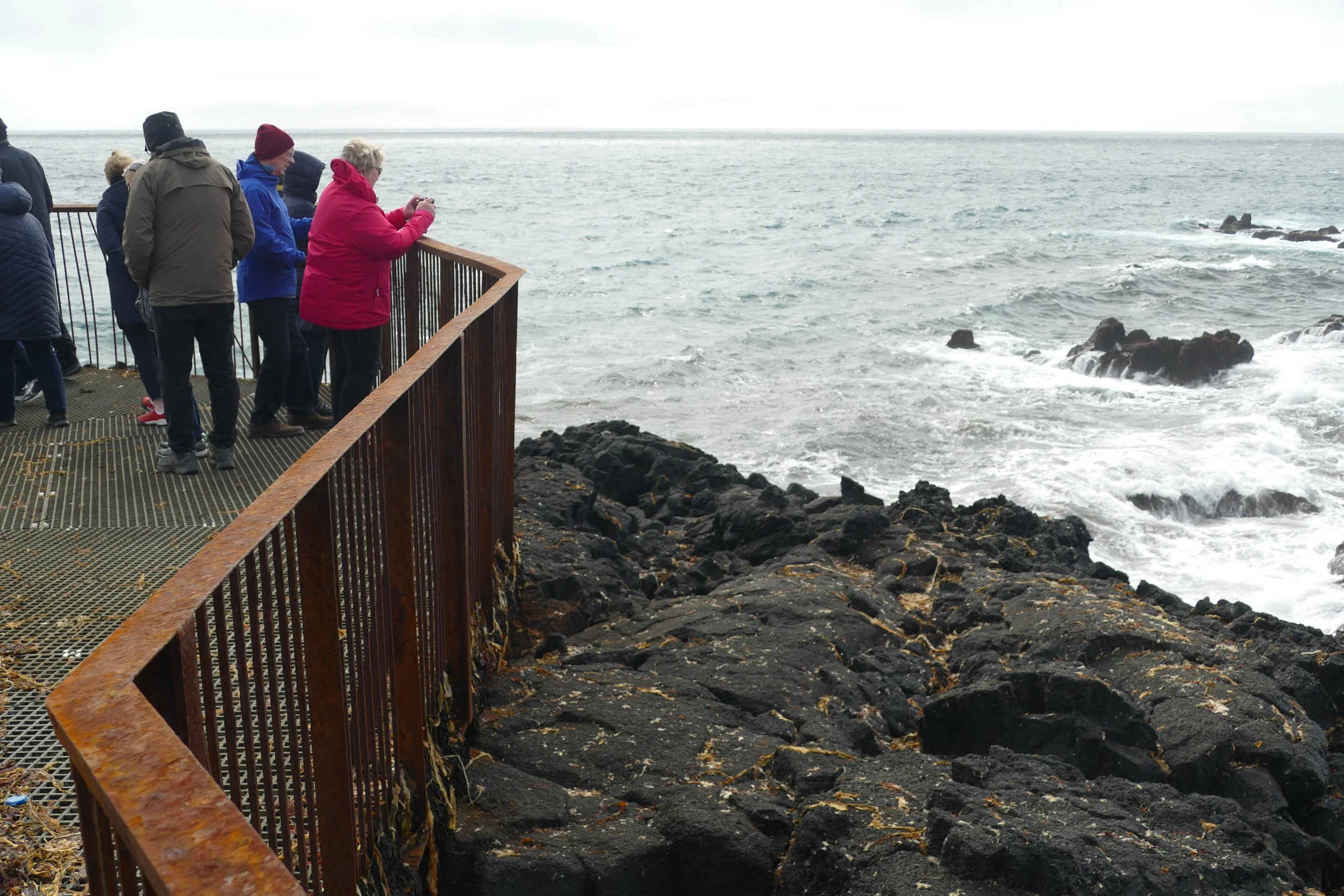  Brimmketill Cliffs and surf on the south coast 