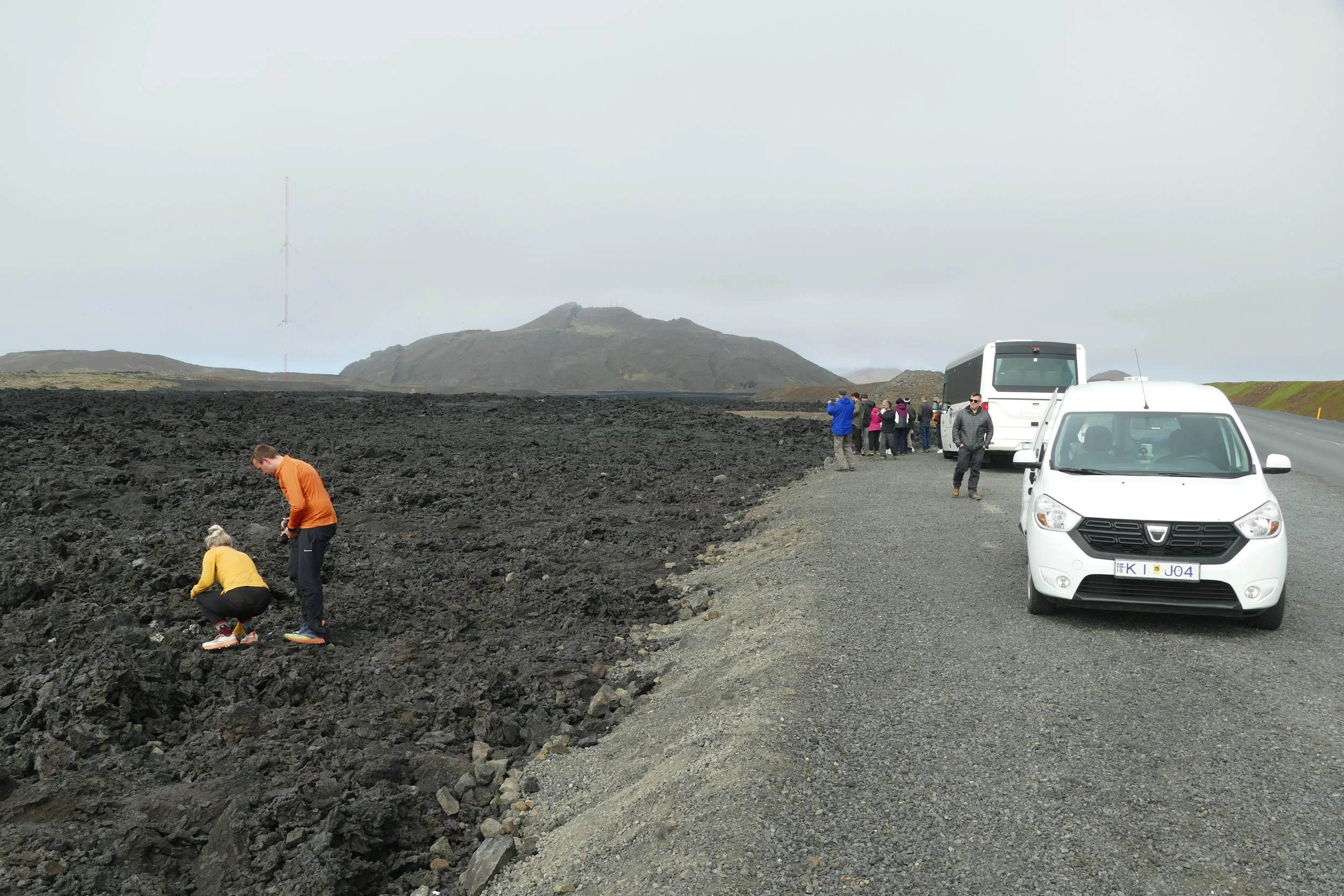  Lava flow by the road 