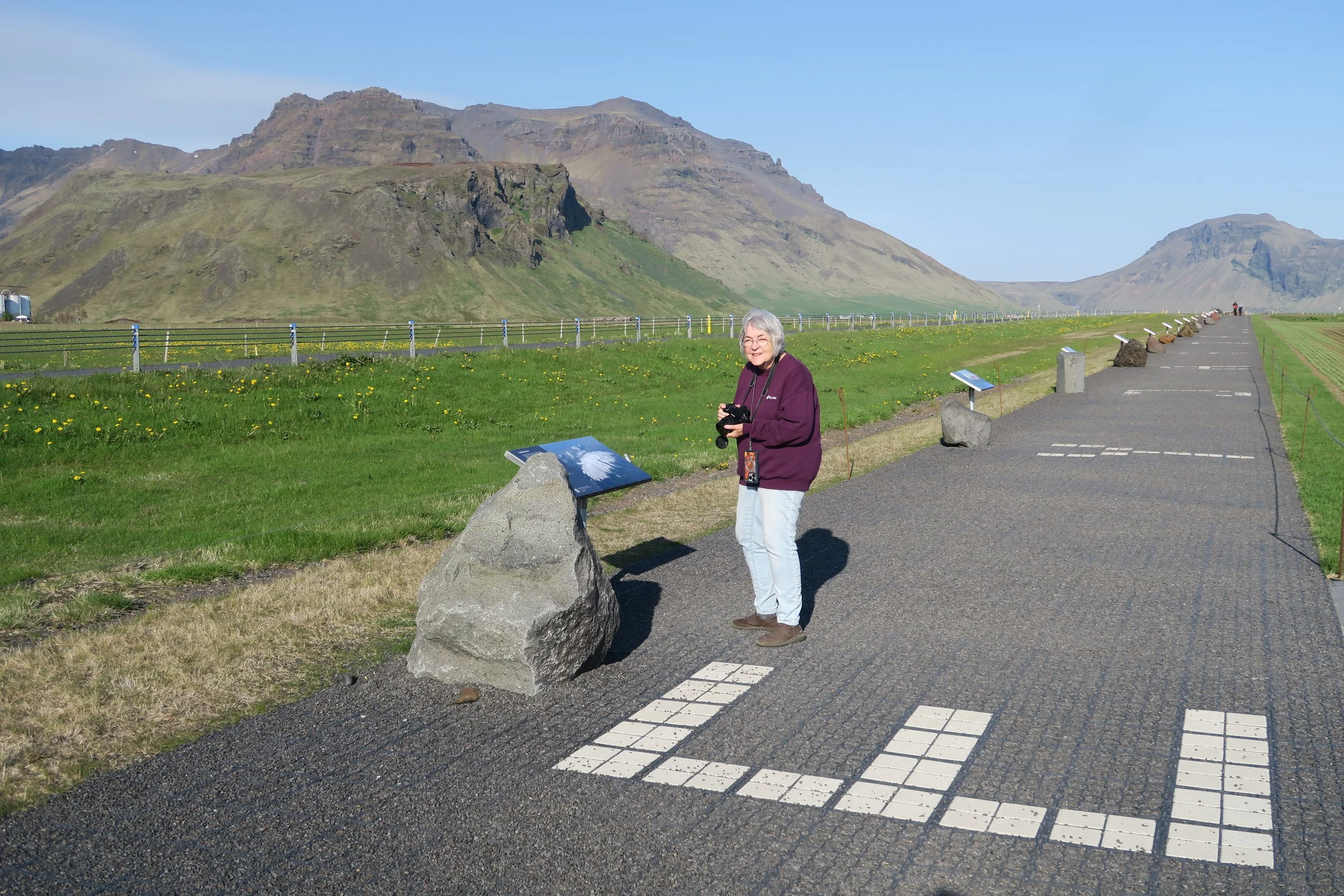  A display explaining the Eyjafjallajokull Glacier Volcanic Eruption of 2010 