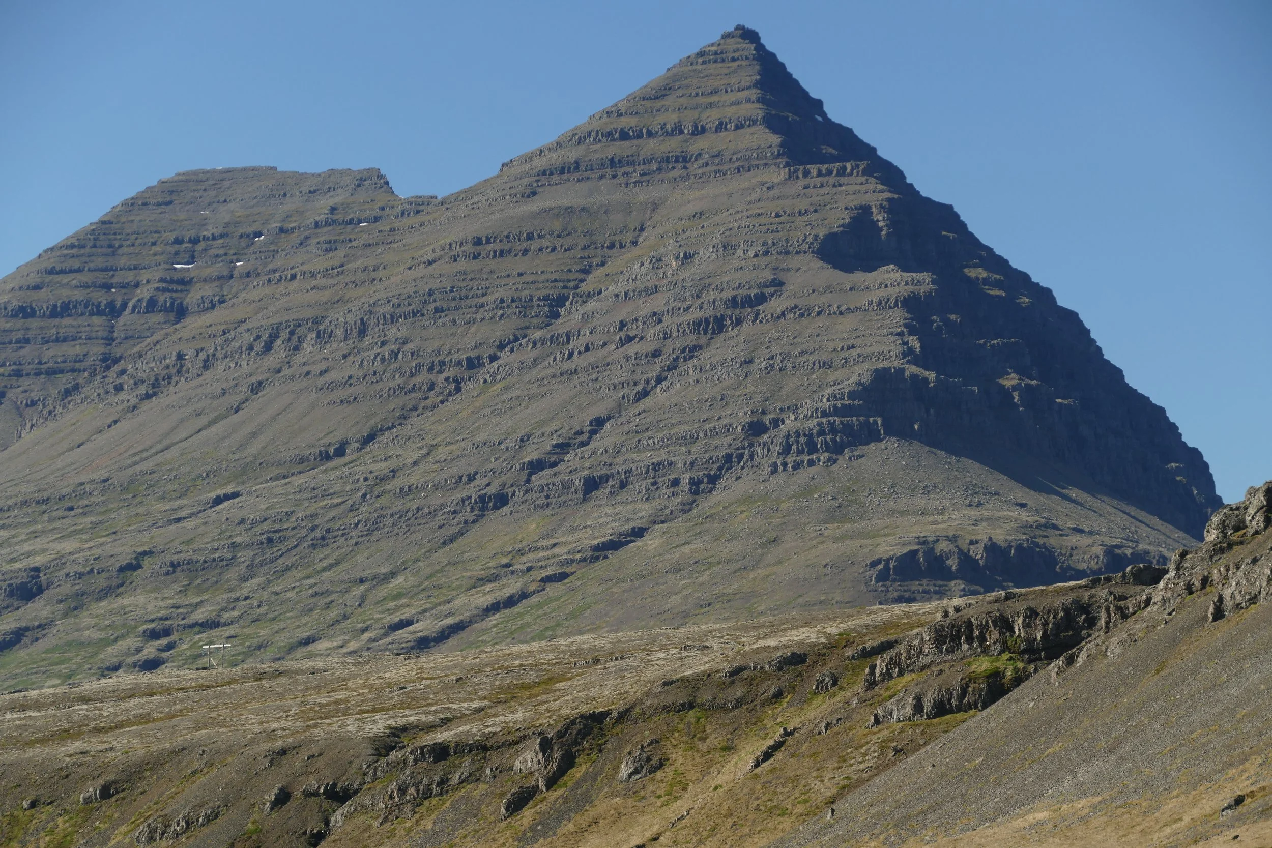  Pyramid mountain outside town 