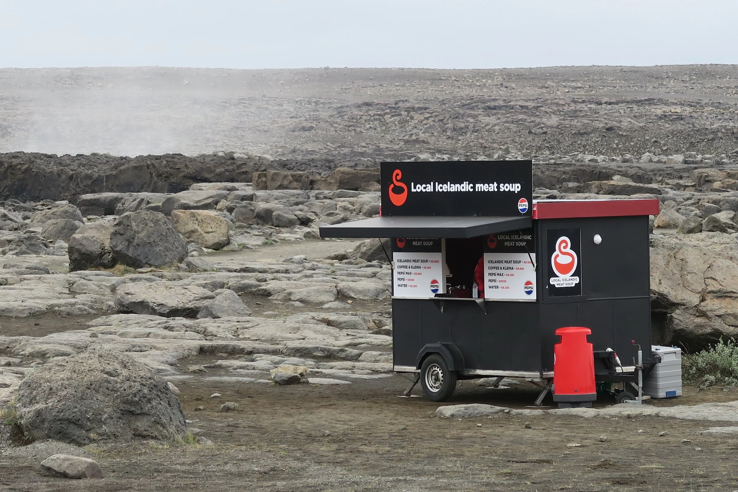  Local Icelandic Meat Soup tasted good on a cold day 