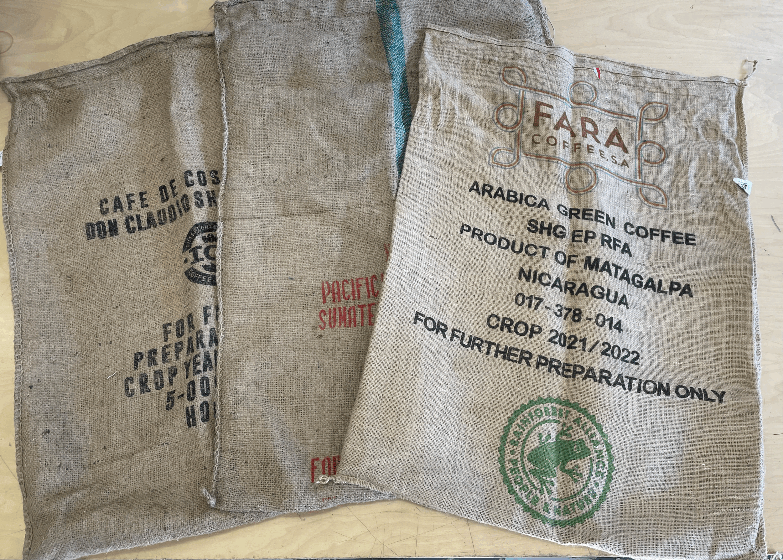 Burlap Coffee Sacks 10 pack