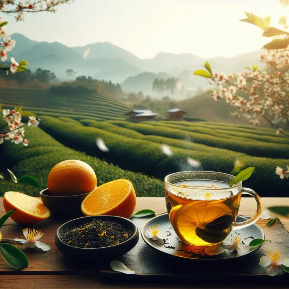 Neroli green tea
