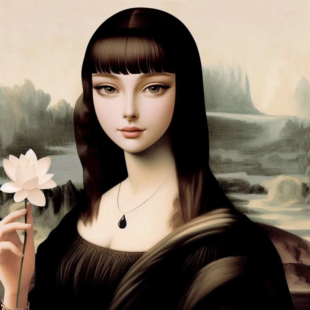 Mitsouko with lotus