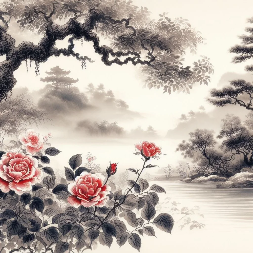 Inky floral