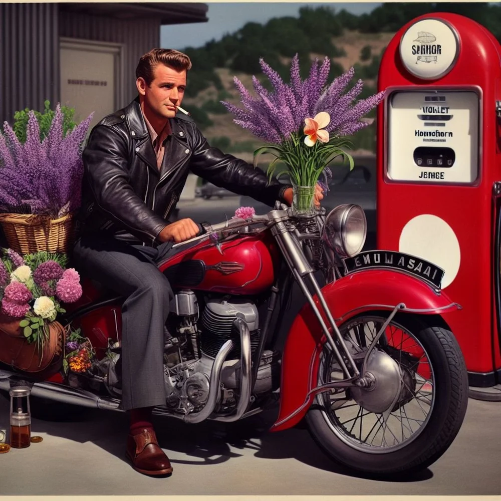 Gasoline, leather, florals