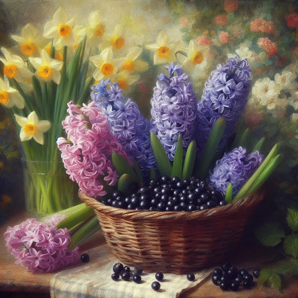 Hyacinth and blackcurrant