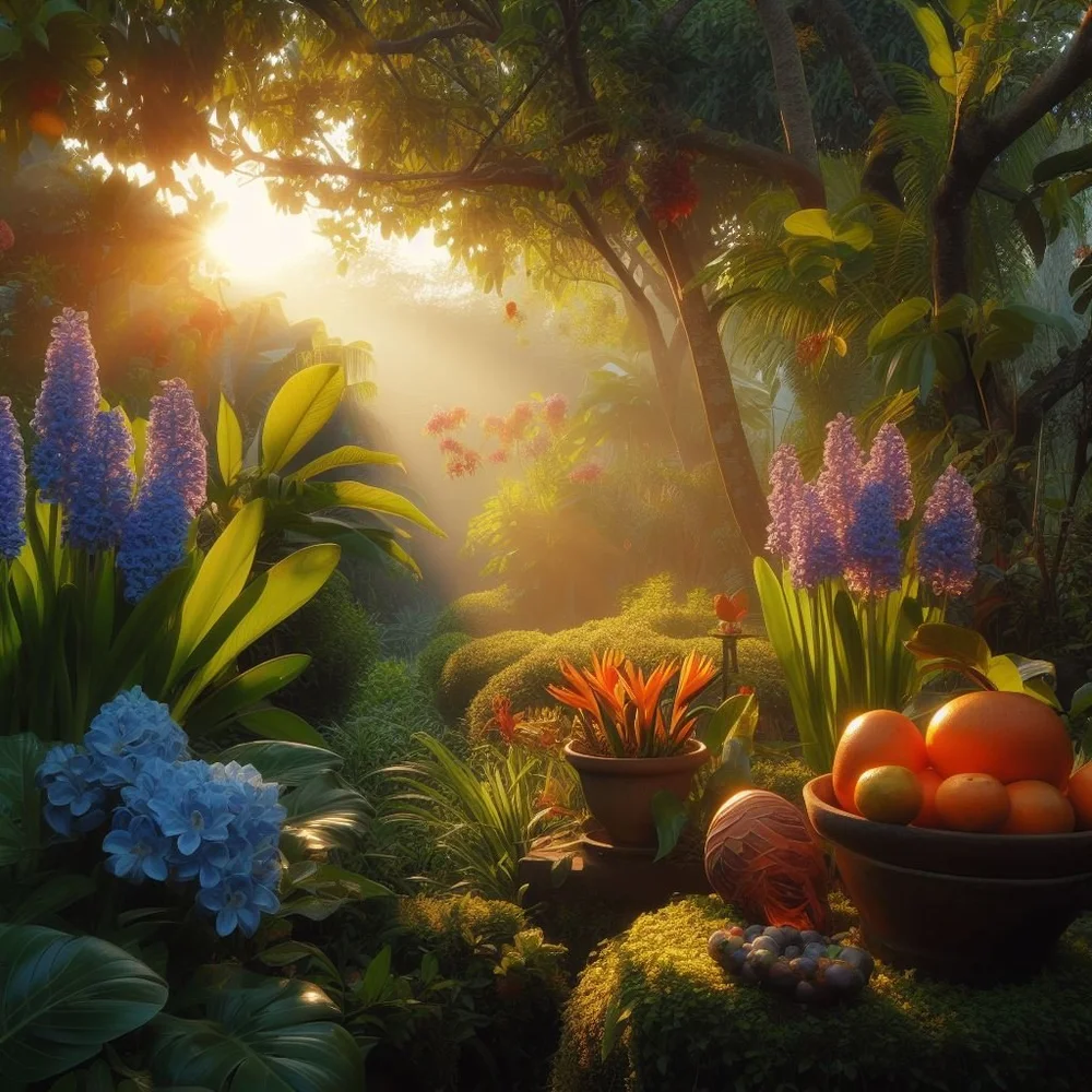Otherworldly tropical garden