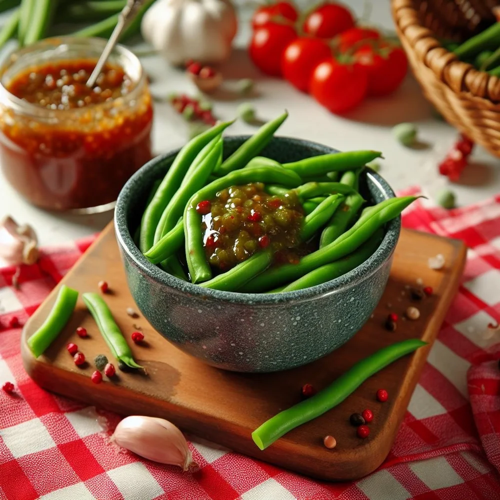 Fruity, chutney and green beans