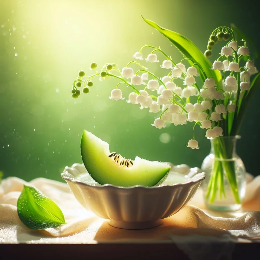 Lily of the valley, green melon