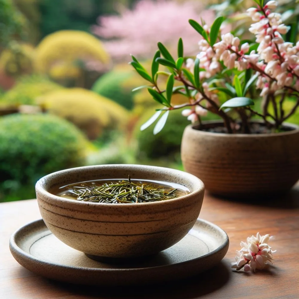 Wabi-sabi roasted rice tea ritual
