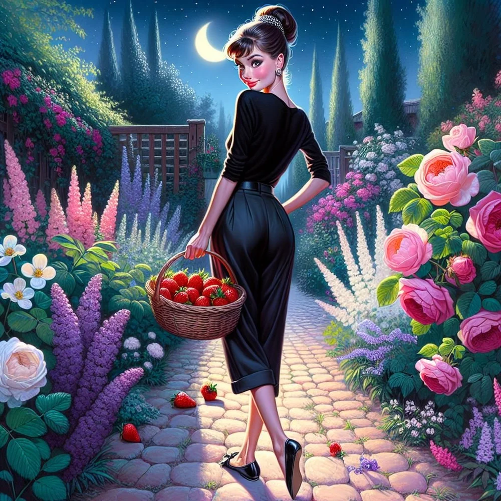 Sparkling strawberry floral