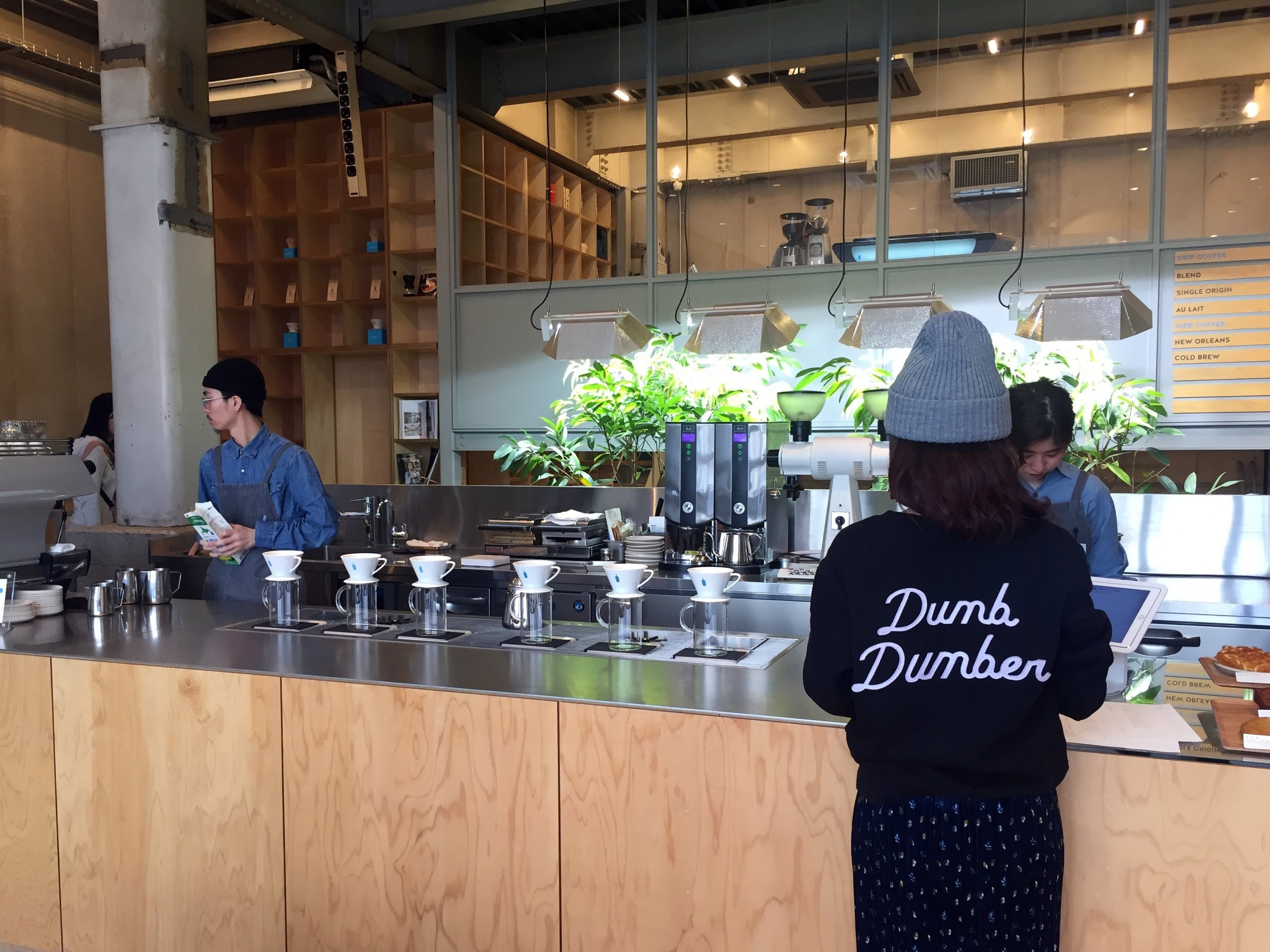 Fueling up at Blue Bottle