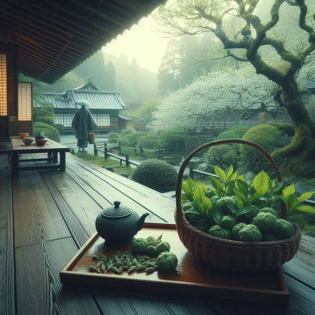 Green tea and jasmine