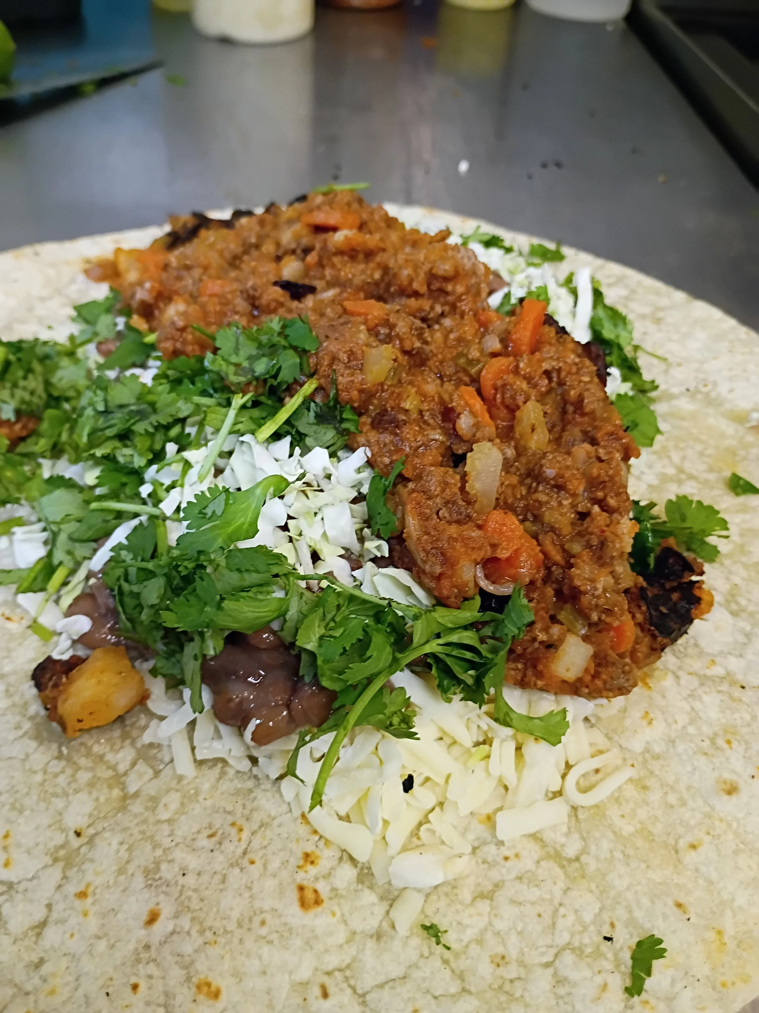 Chipotle Ground Beef Burrito