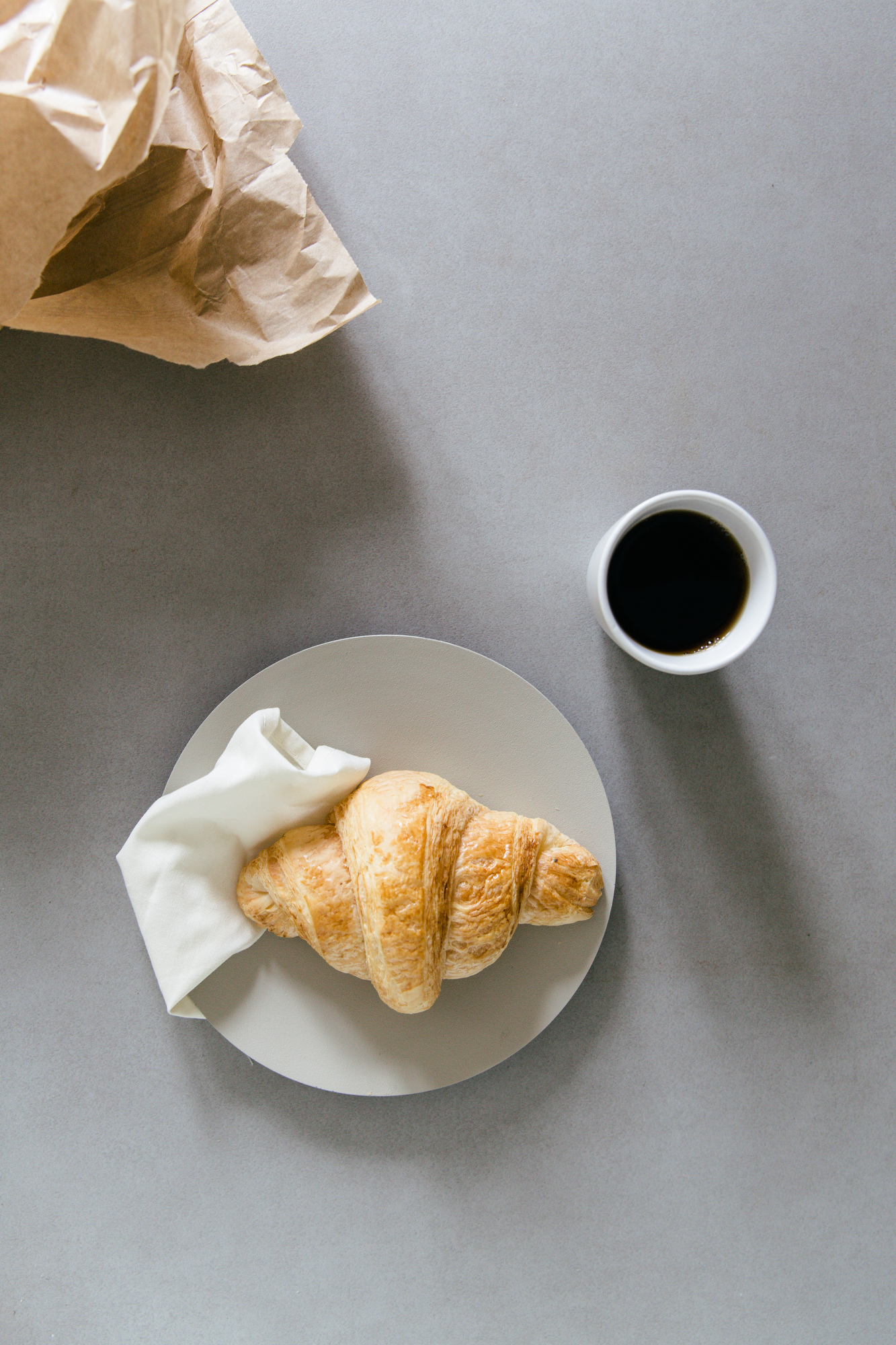 Croissant &amp; coffee breakfast | photography &amp; styling by Joske Simmelink