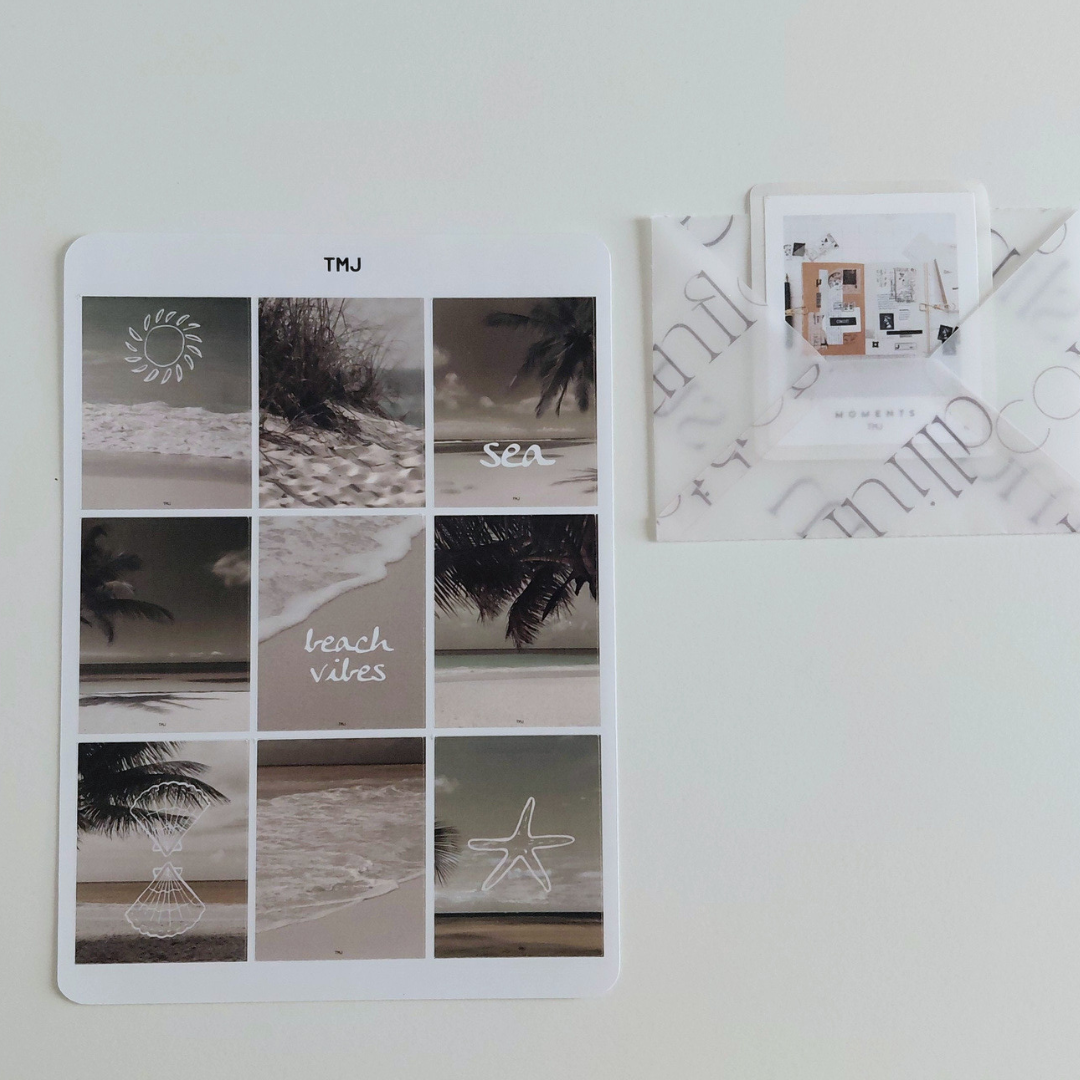 Serene Nature & Beach Art Print Set