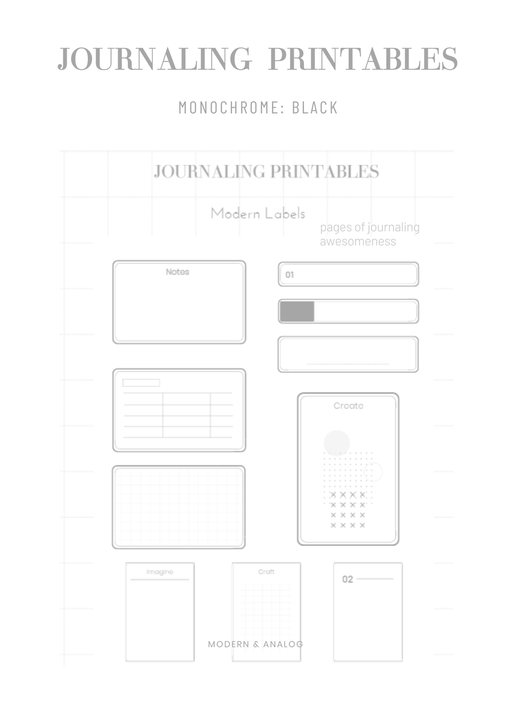 FREEBIES — The Modern Journaler