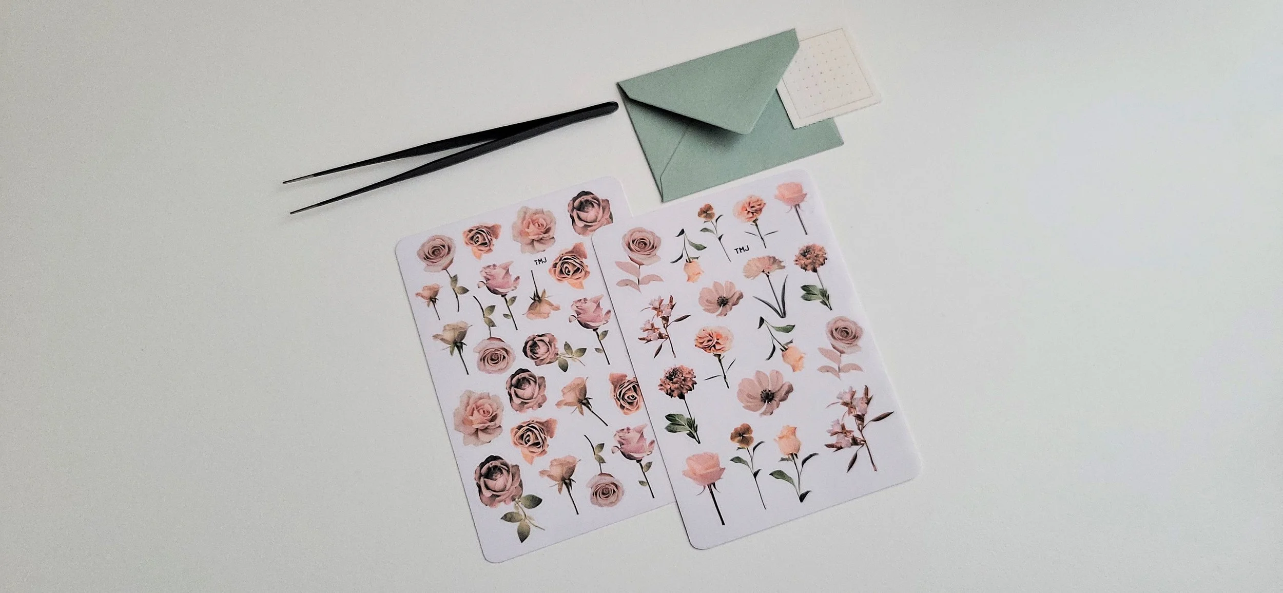 Romantic Flowers Sticker Bundle