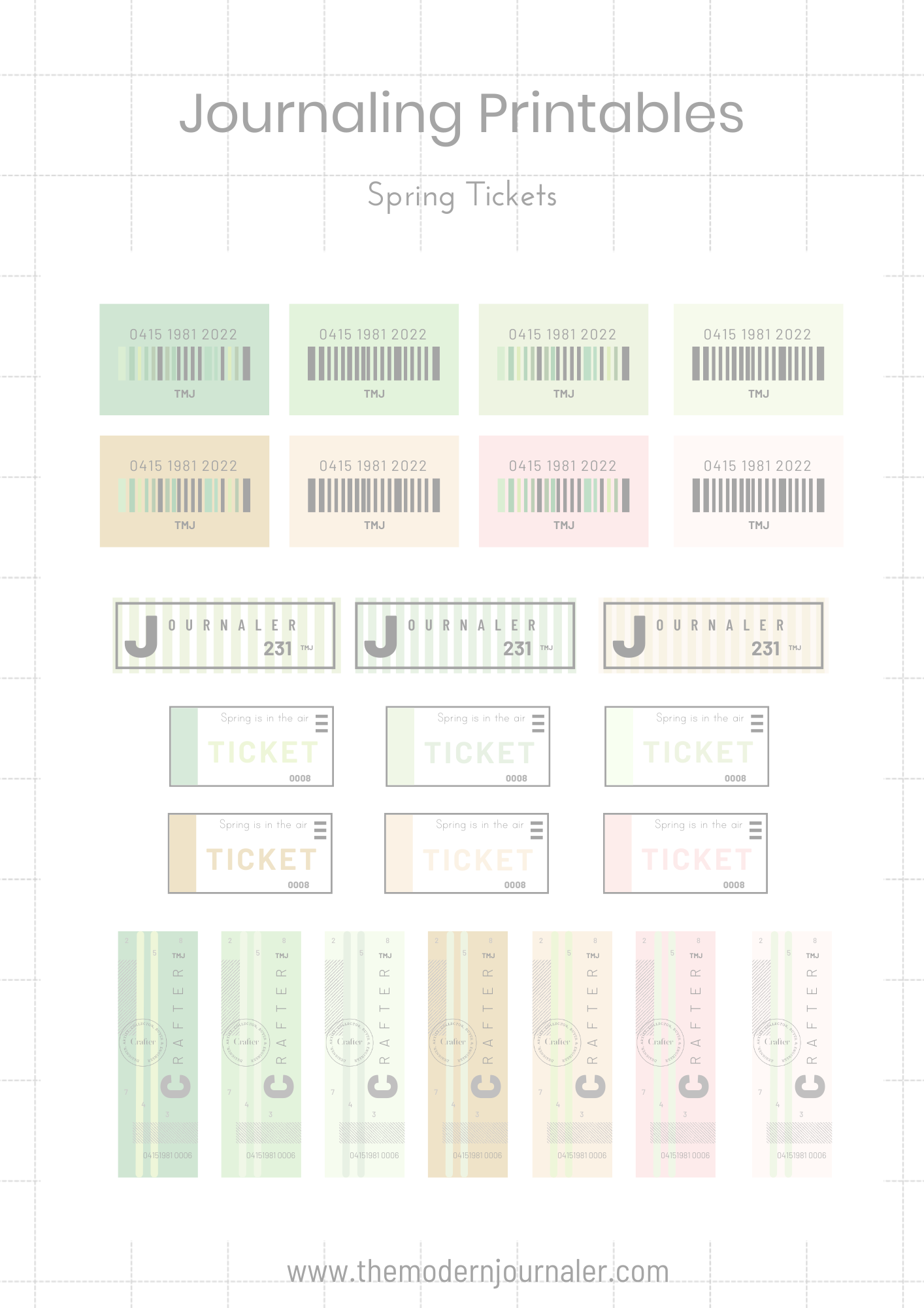 FREEBIES — The Modern Journaler