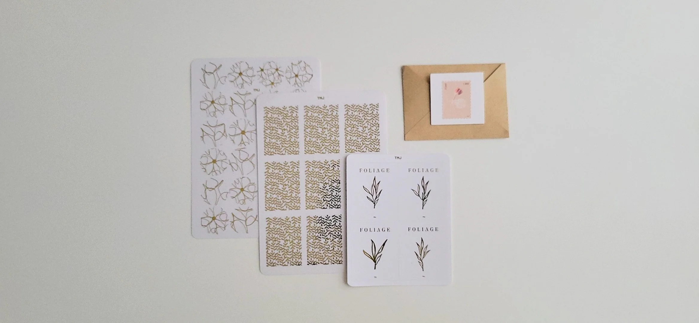 Golden Foliage Sticker bundle