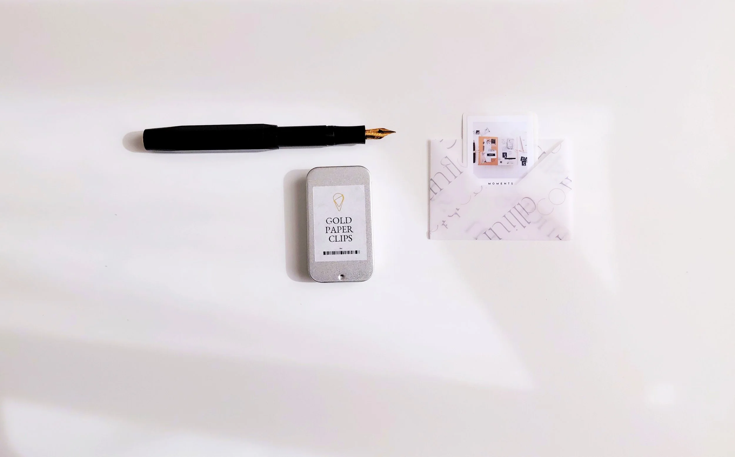 Gold Paper Clips Box (+options)