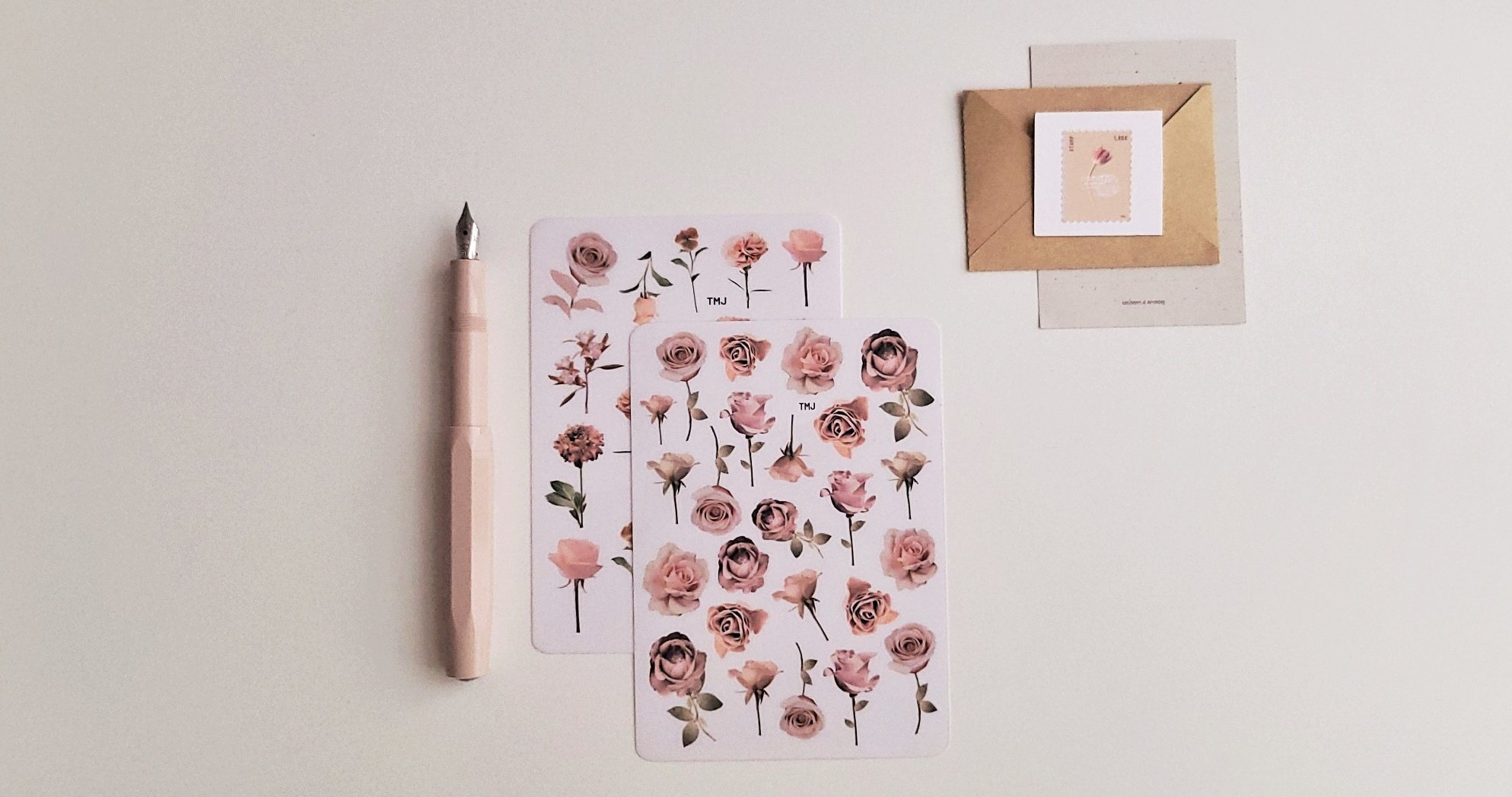 Romantic Flowers Sticker Bundle