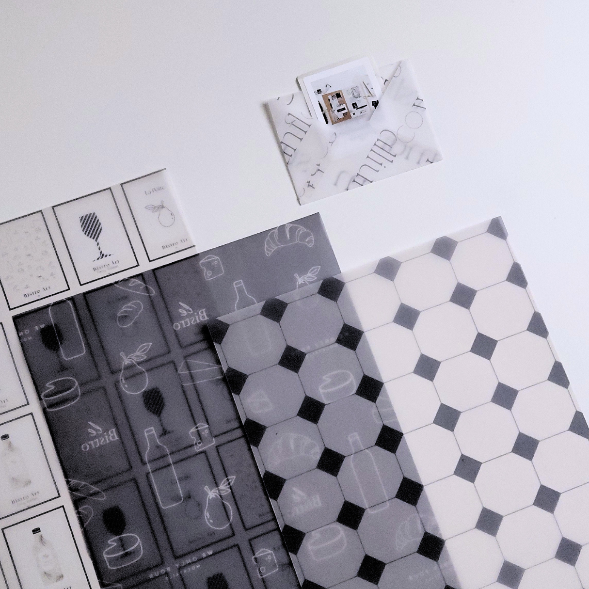 Vellum Paper Pack : Bistro Black