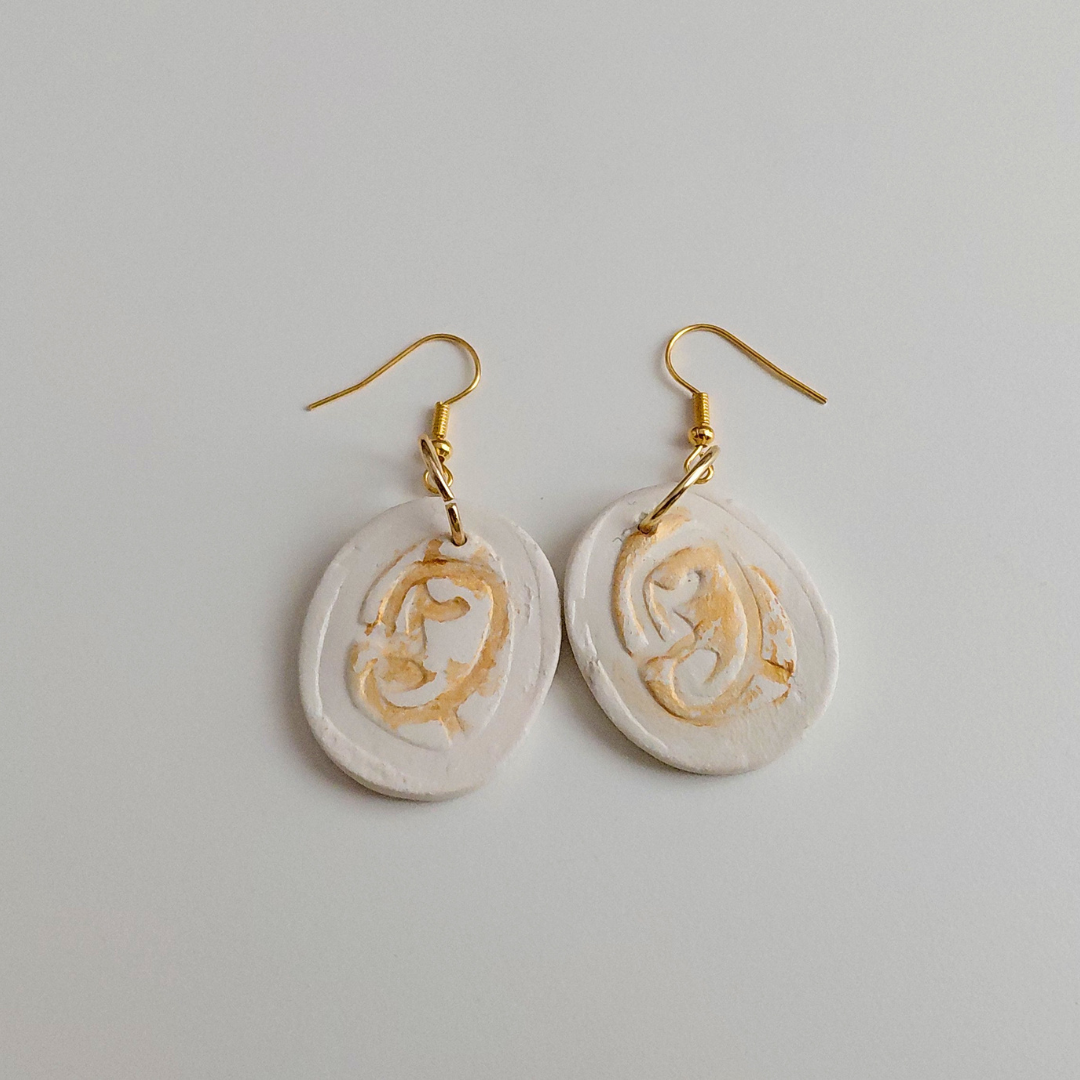 African Coin Earrings
