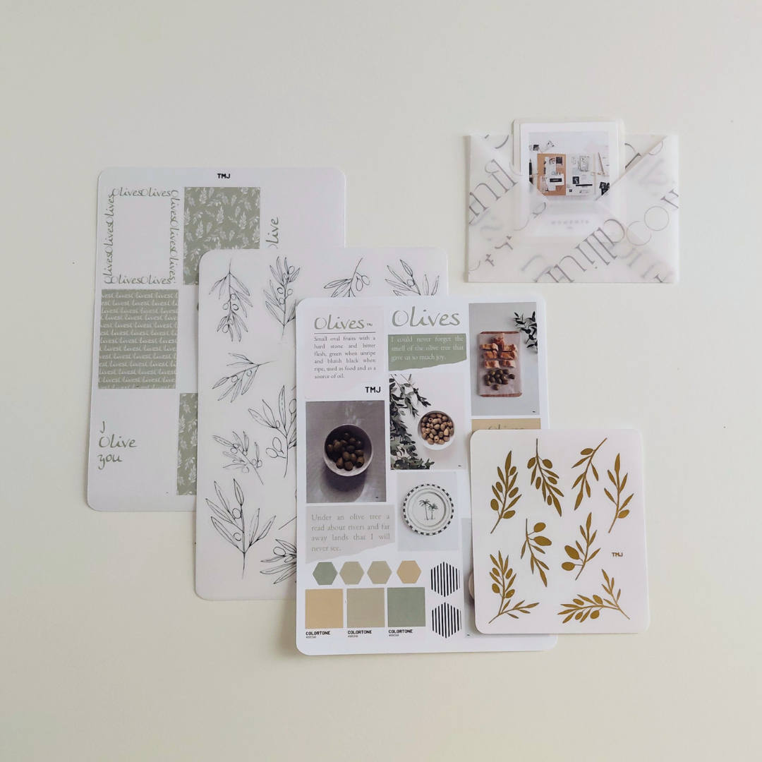 Olives Mood board Sticker Bundle
