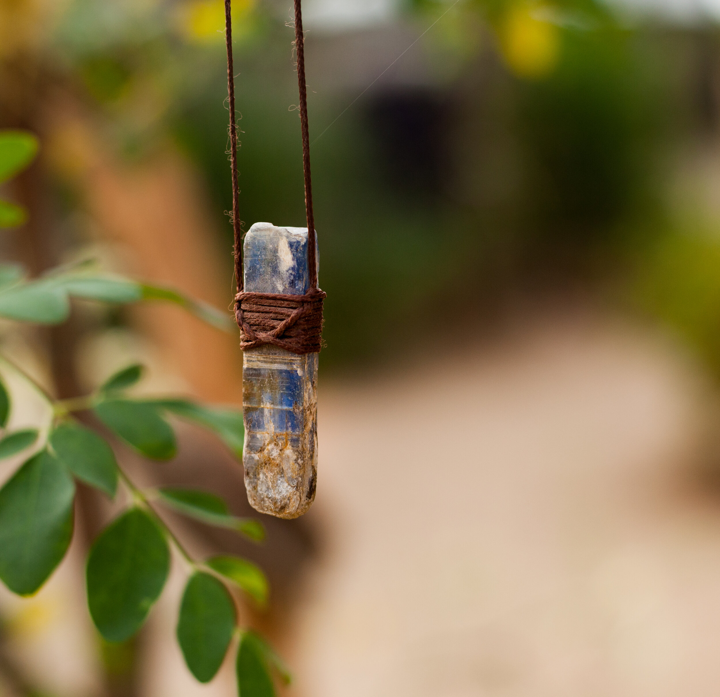 Labradorite Raw Stone Pendant