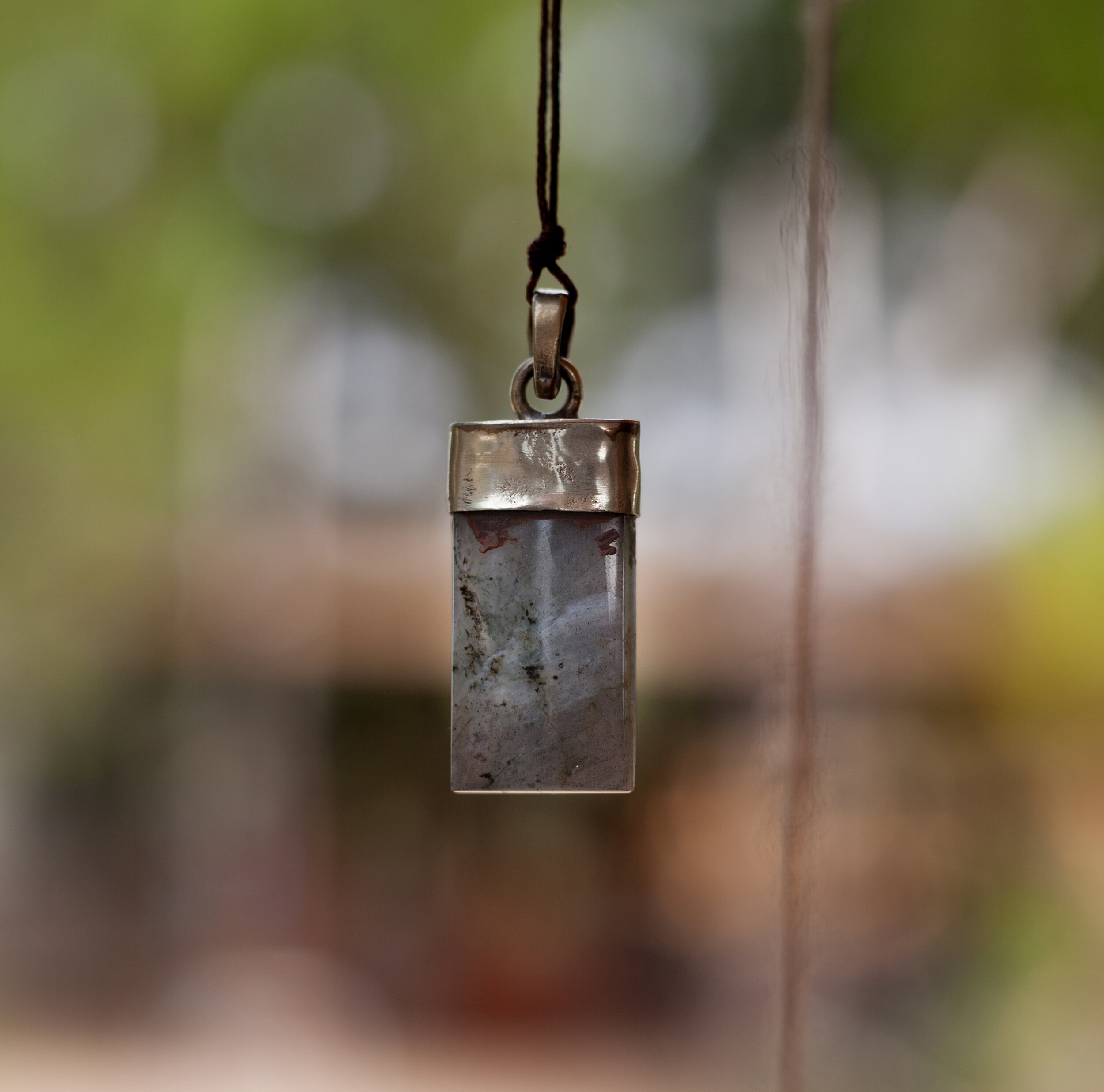 Light Labradorite Stone Necklace