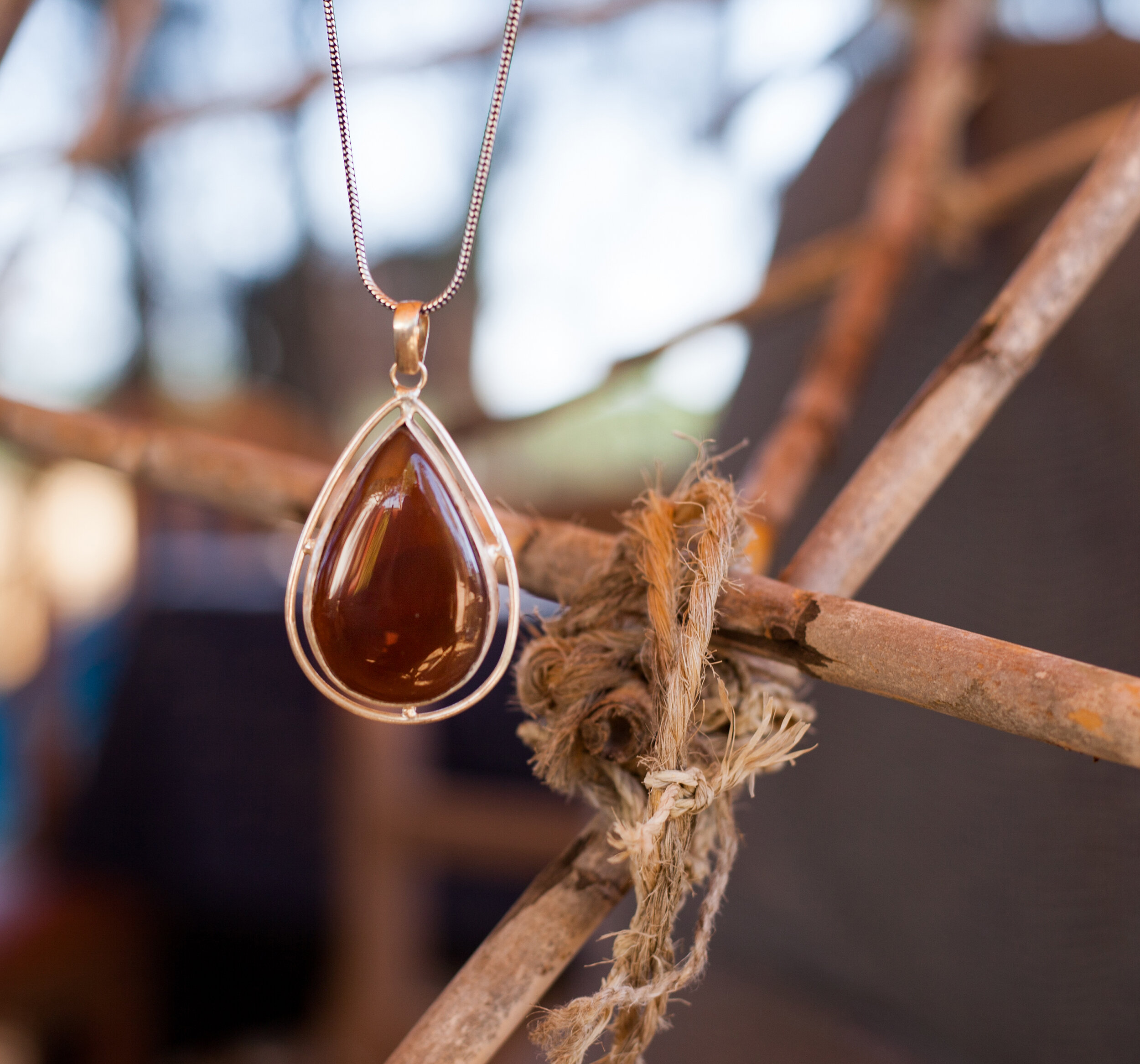 Tiger Eye Stone Pendant