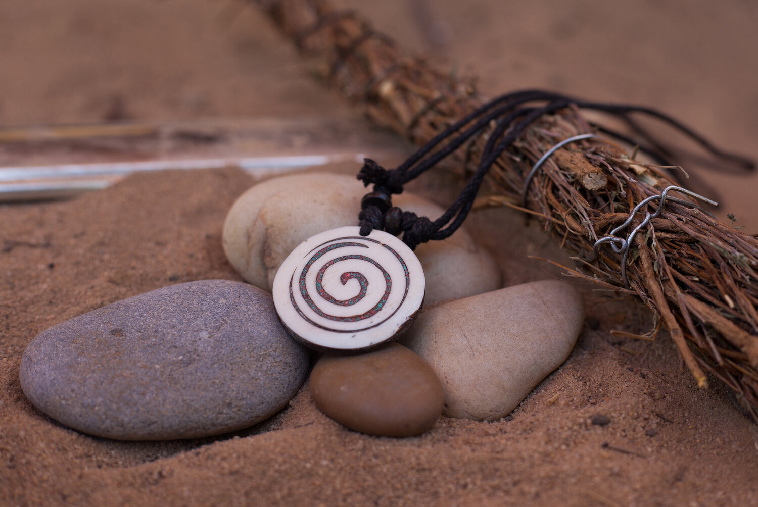Tibetan Shell Spiral Necklace — Global Tribe