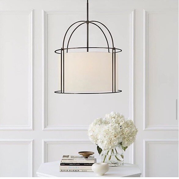 When old meets new. Complement traditional features with modern accents #habitat_melbourne #lightfixtures #whitedecor #whiteinterior by @montauklightingco