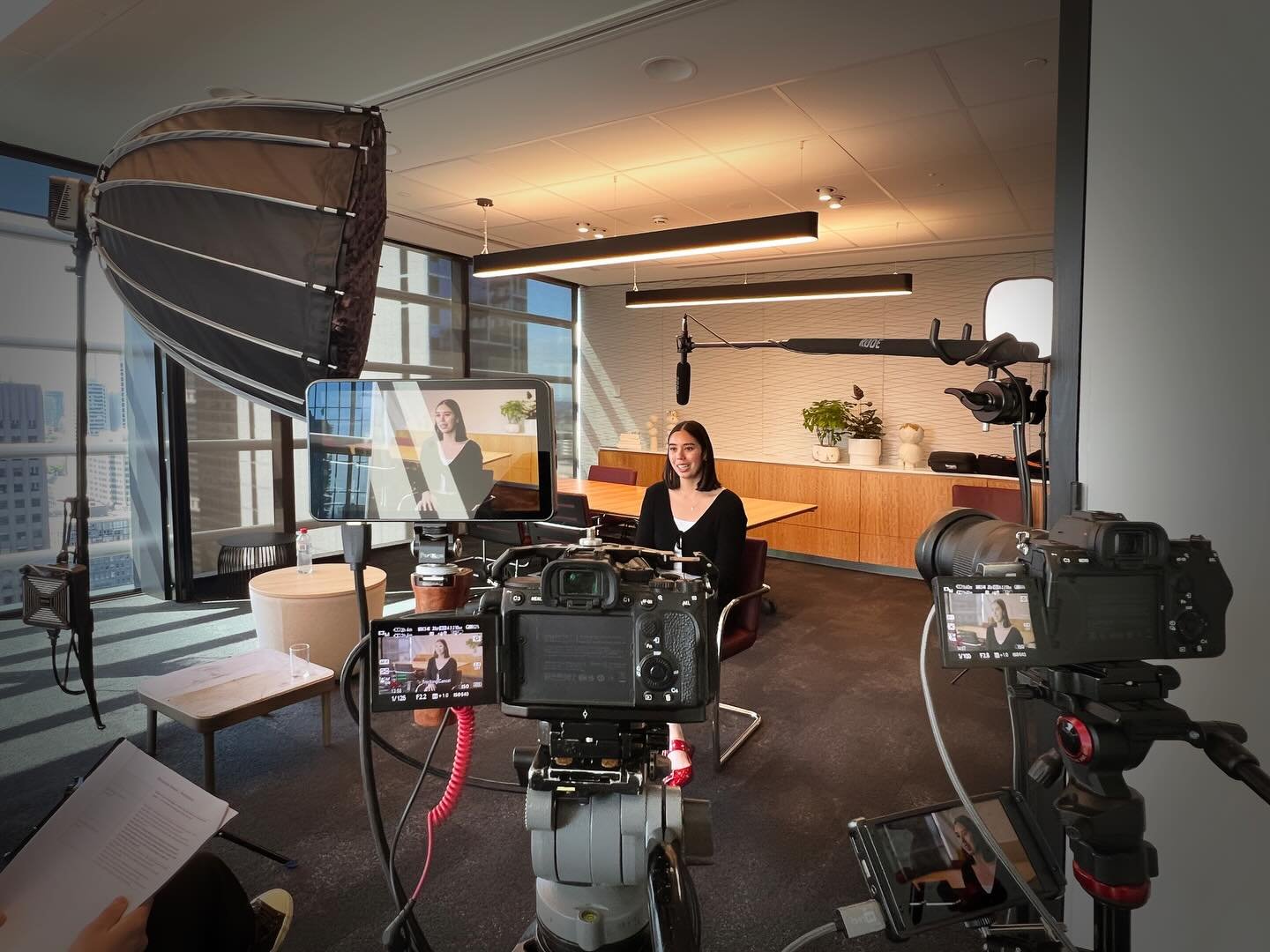 BTS -shooting internal content for Deloitte Australia 🌆