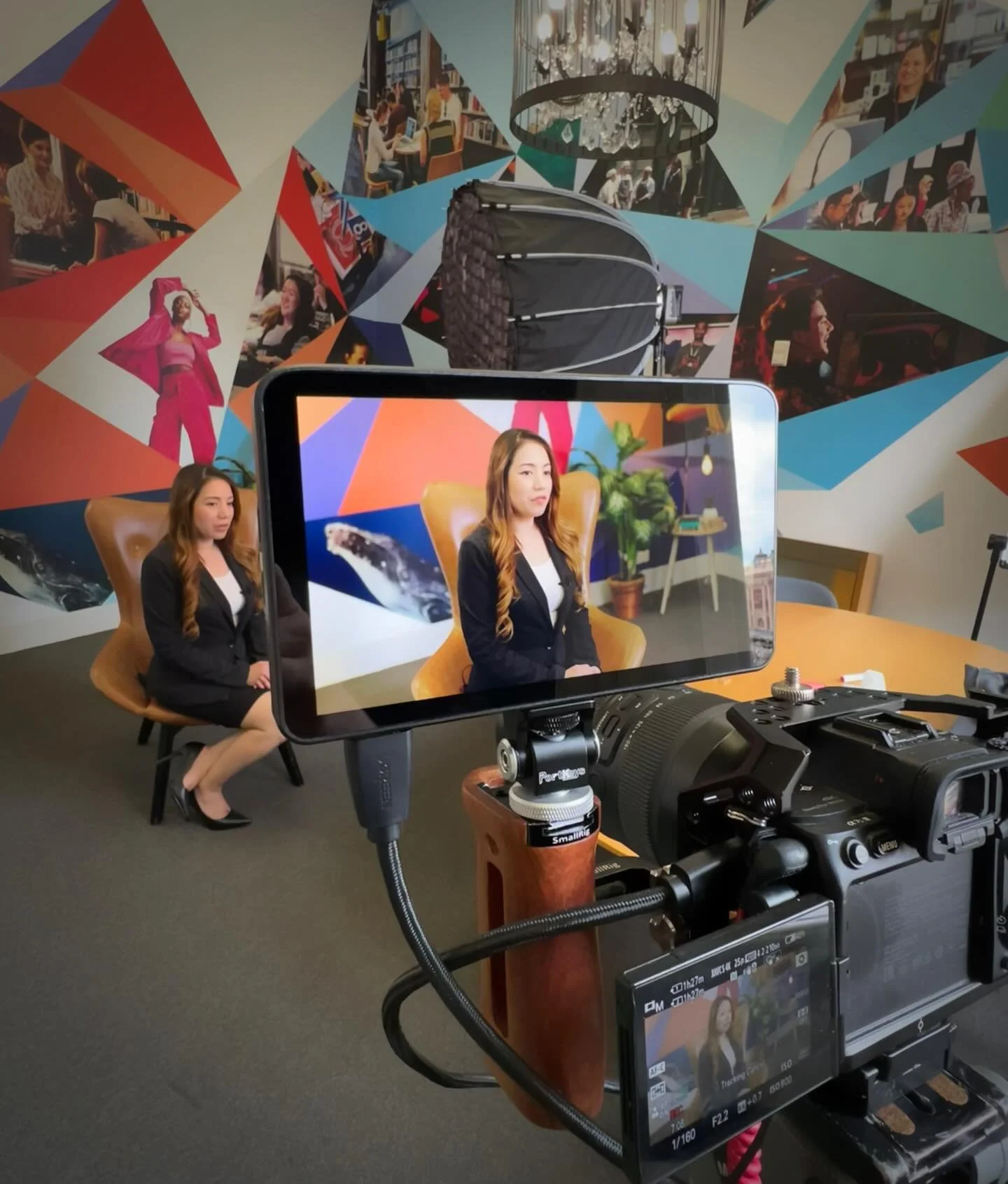 BTS, shooting content for the MBA program with @torrensuni 🎞️
