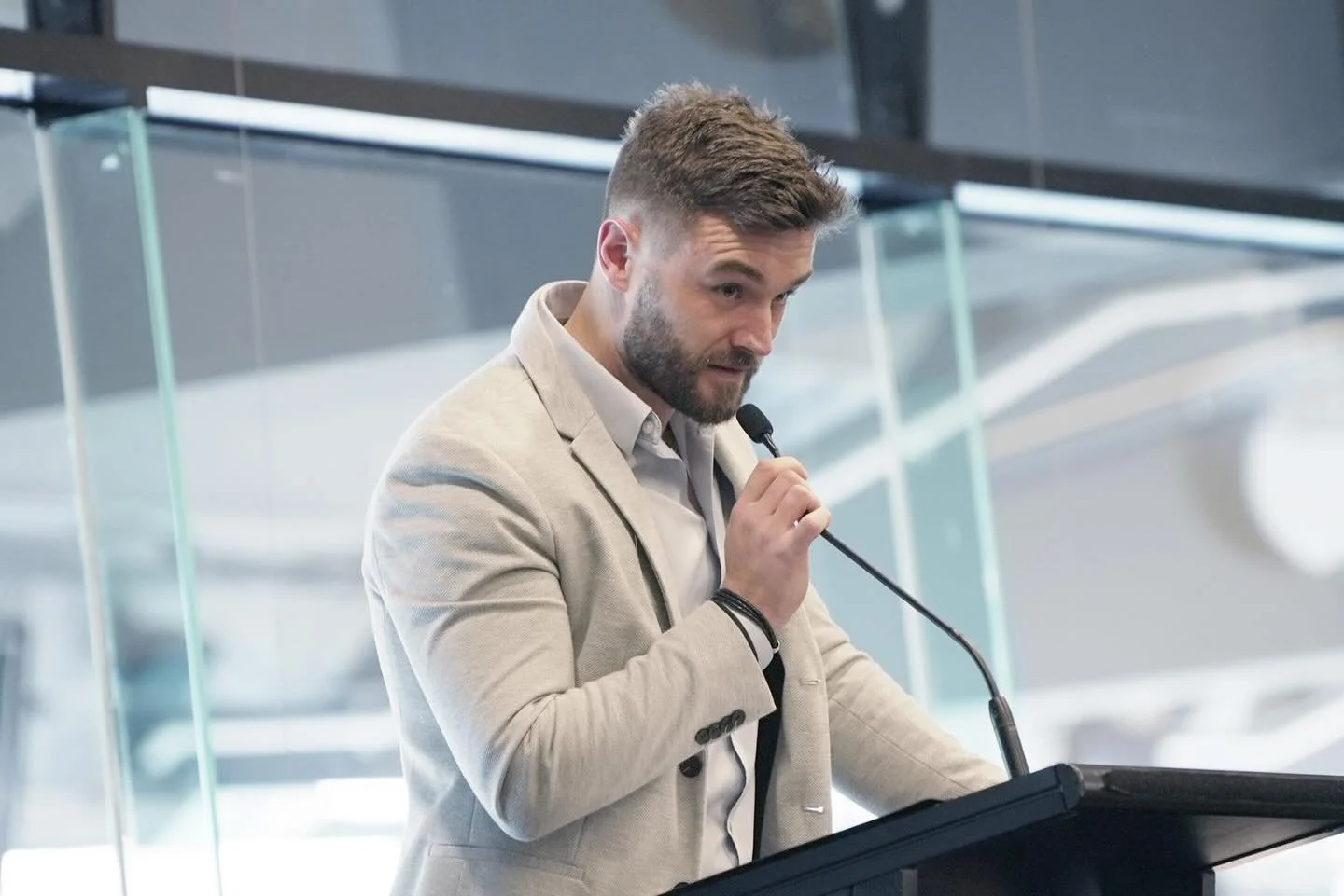 Capturing the FHR apprentice awards at the MCG 🎤