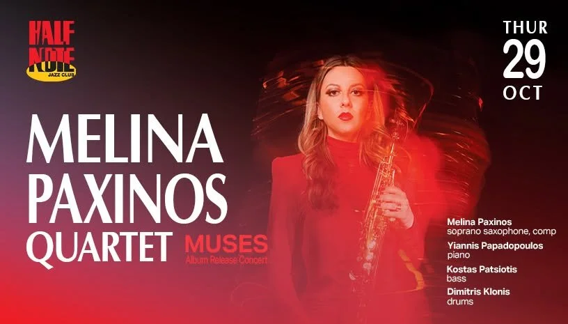 Melina Paxinos Quartet at Half Note Jazz Club, Athens 