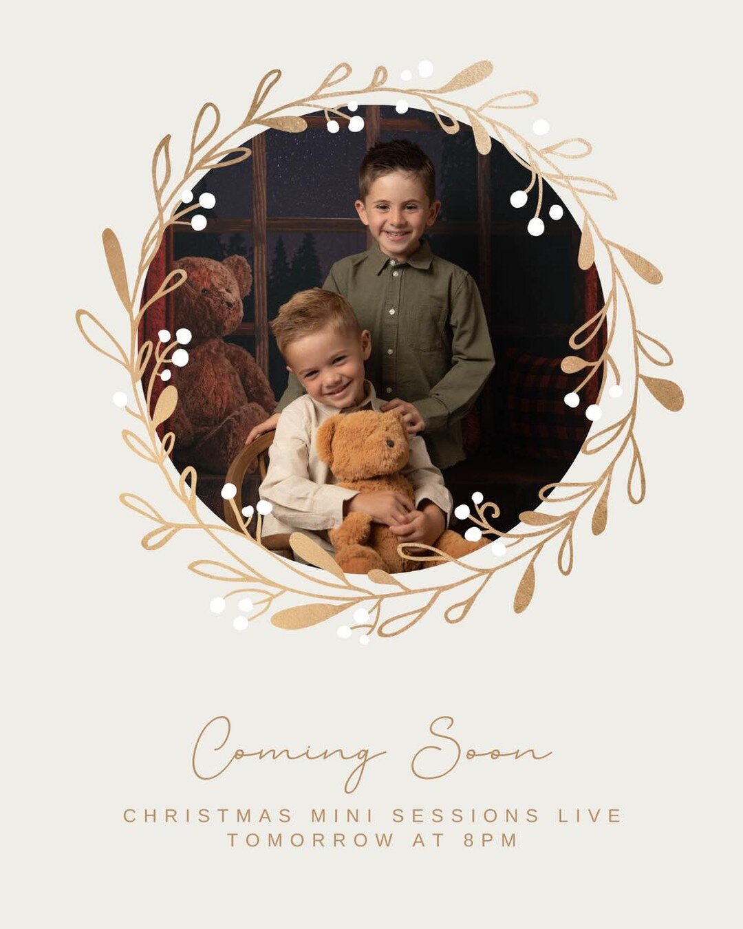 Only 24hrs to go until our Christmas mini sessions are on SALE 😬

Make sure you check back tomorrow at 8pm to book your slot 🎄

VIP members have already had 24hrs to book theirs plus they&rsquo;ve still got another 24hrs to go let&rsquo;s hope they