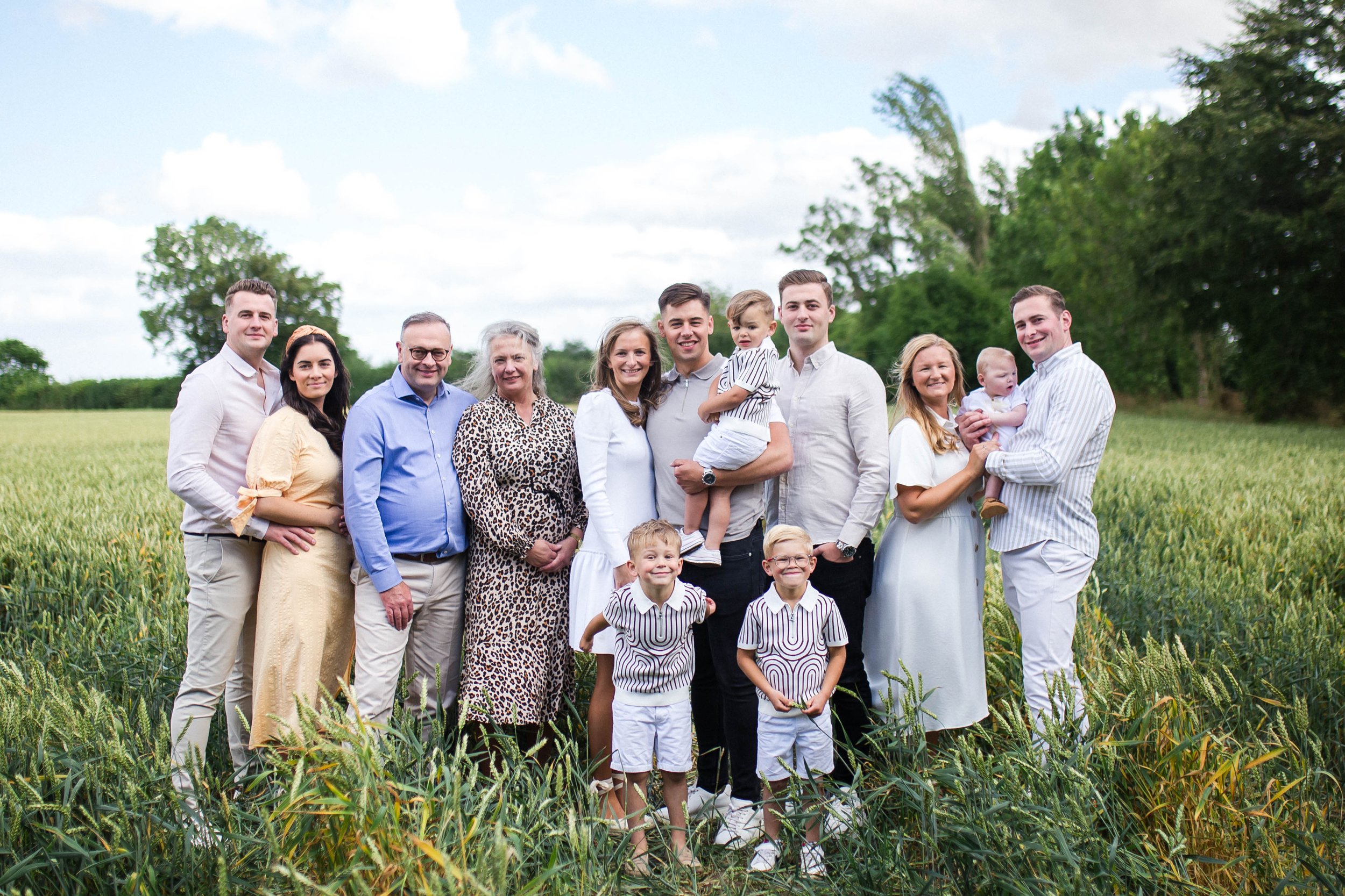 extended family portrait bedfordshire