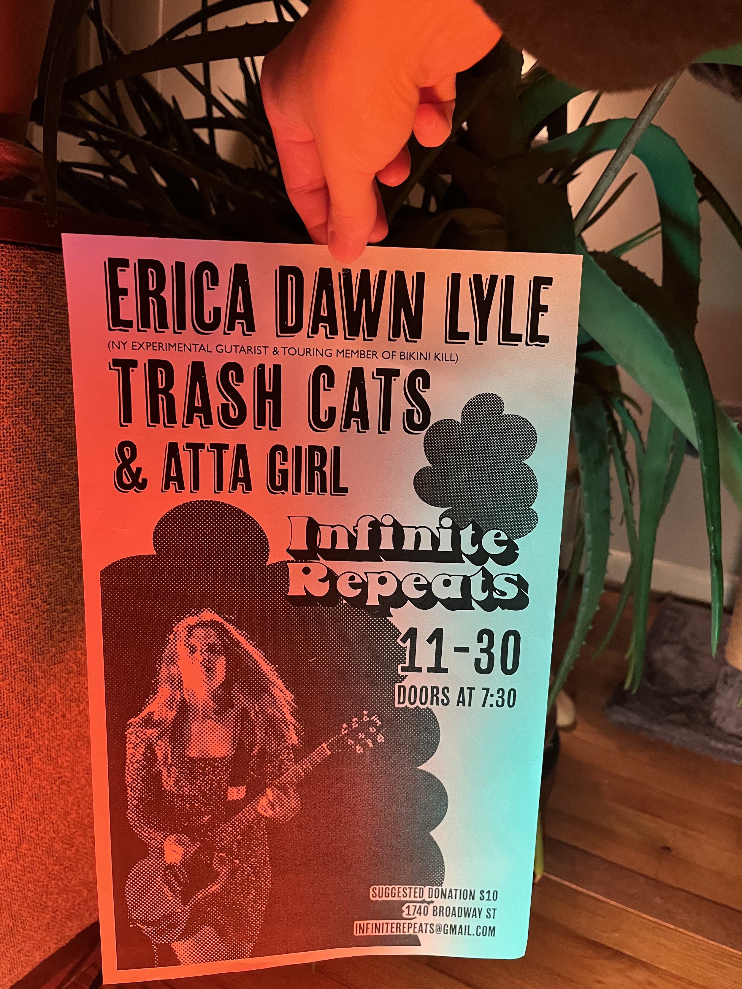 Erica Dawn Lyle / Trash Cats / Atta Girl @ Infinite Repeats