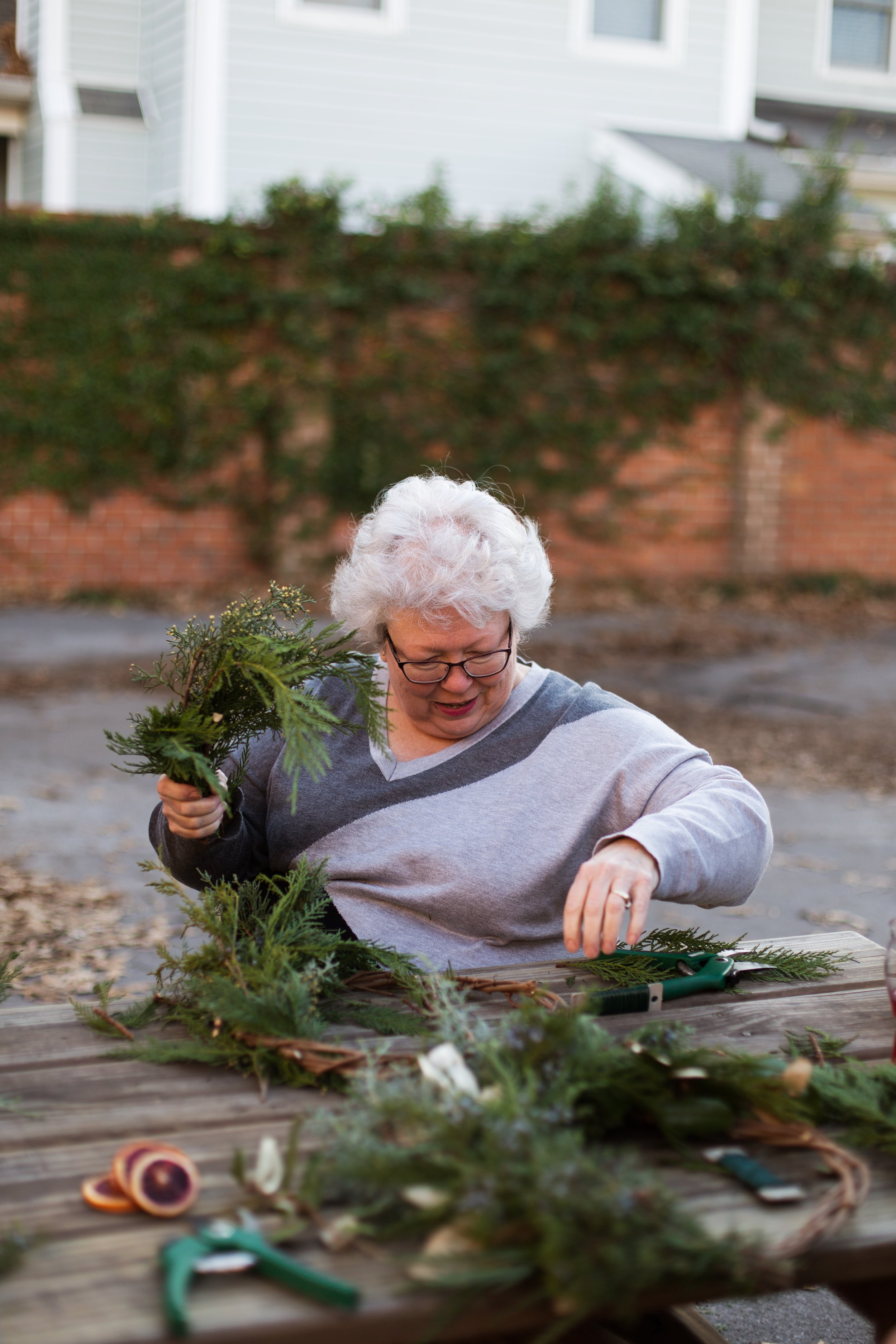 working on wreath.jpg