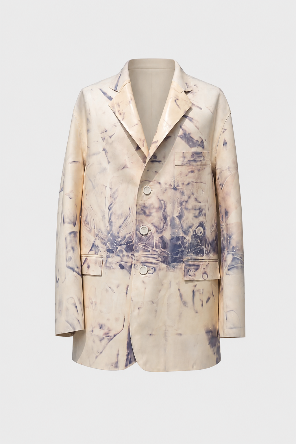 IVORY DYED LATEX BLAZER