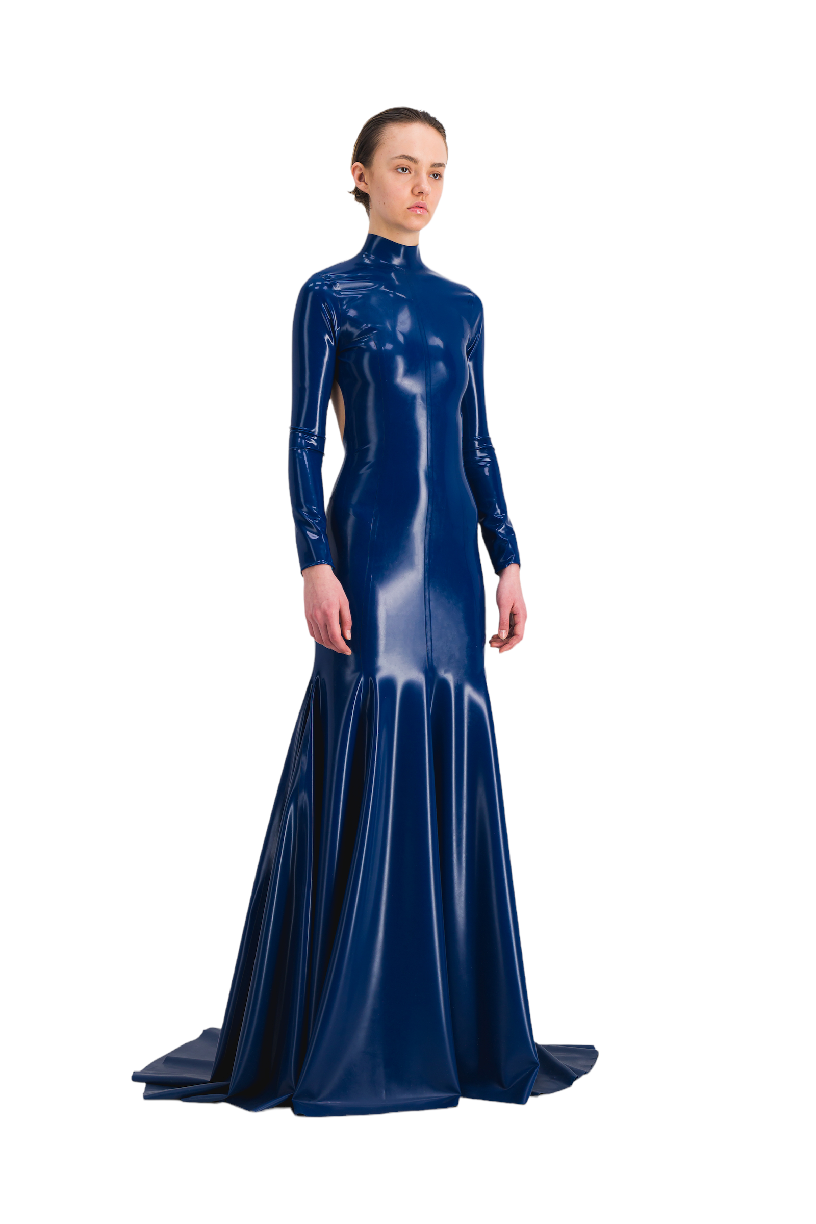 LATEX BACKLESS DRESS — AVELLANO | Official website