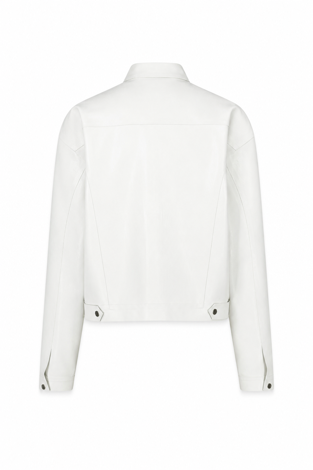LATEX JEAN JACKET WHITE